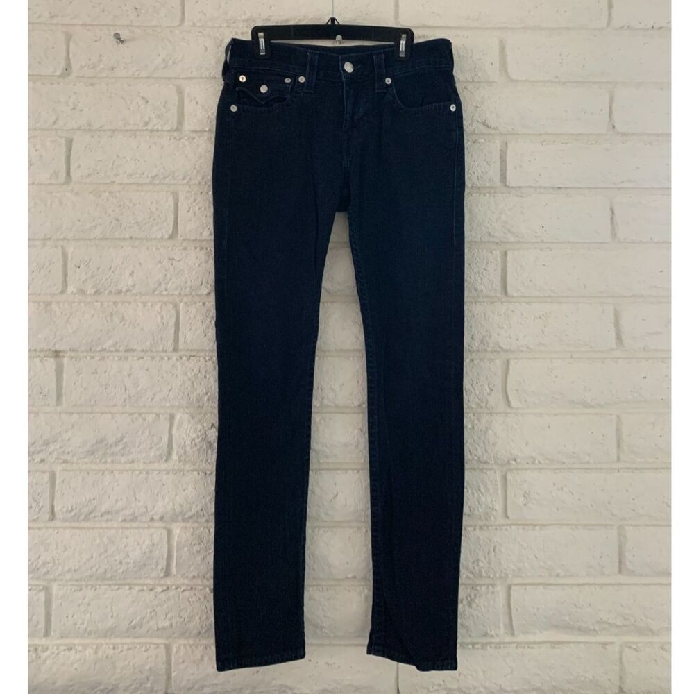 True Religion Rocco Flap Skinny Jean 30 x 34 measured 31x33